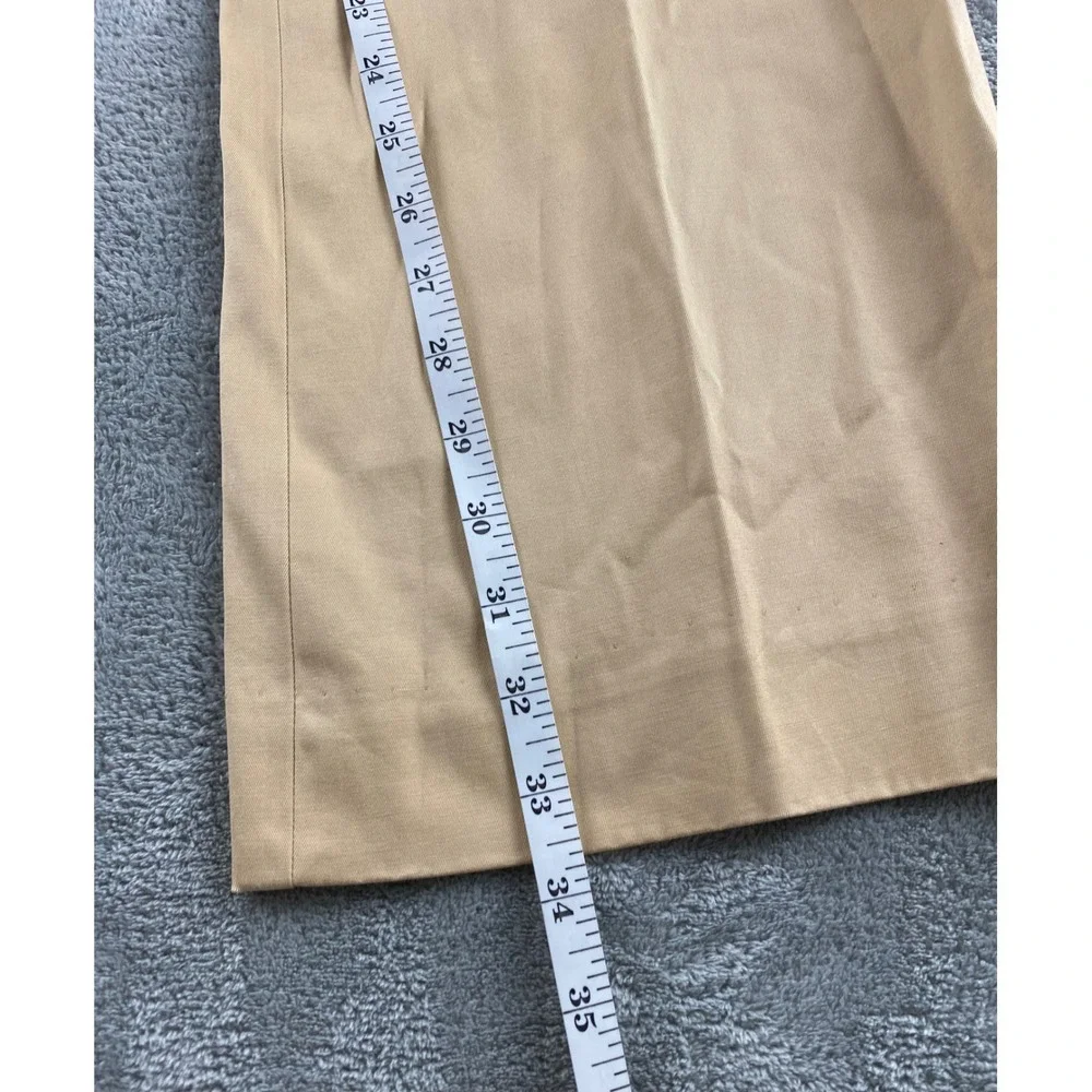 Anne Klein Womens Tan Stretch Dress Pants Khaki Bootcut Professional Trousers 10